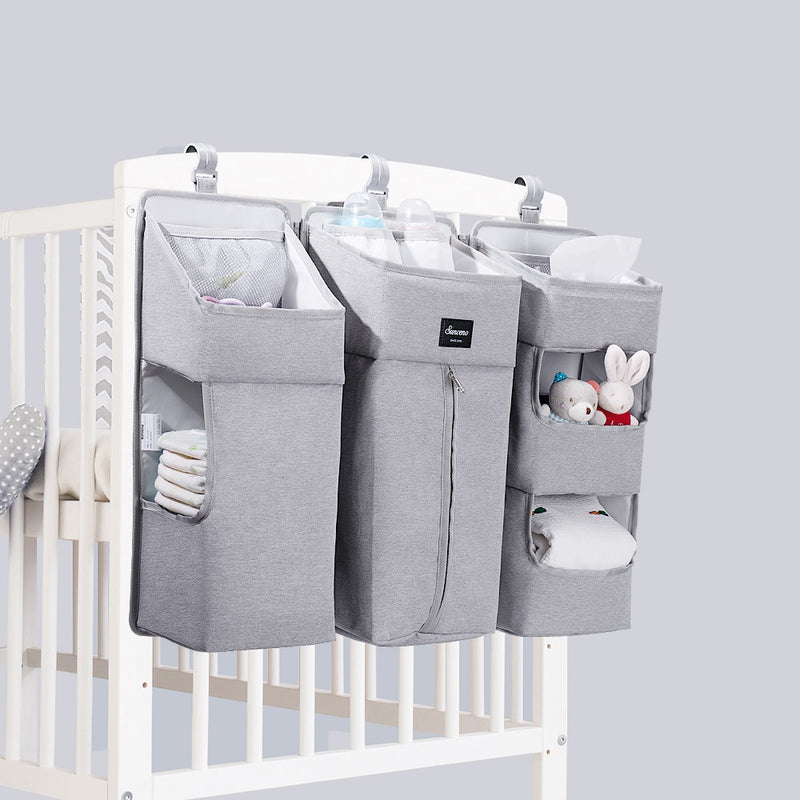 Crib Organizer for Baby Crib Hanging Storage Bag Baby Clothing