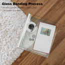 Tempered Glass End Table Transparent Sofa Side Accent Living Room HW66957