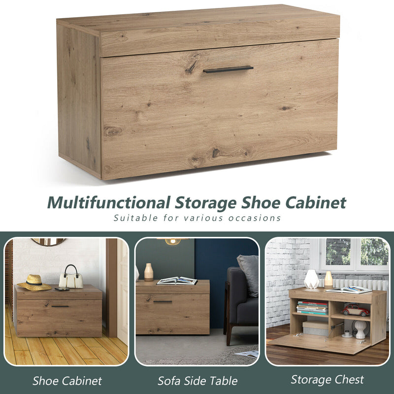 Shoe Rack Storage Cabinet Storage Chest Organizer Entryway Bedroom HW67598