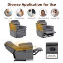 Recliner Chair Single Sofa Armchair Sleeper Lounger w/ Footrest Grey/Brown HV10010