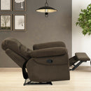 Recliner Chair Single Sofa Armchair Sleeper Lounger w/ Footrest Grey/Brown HV10010
