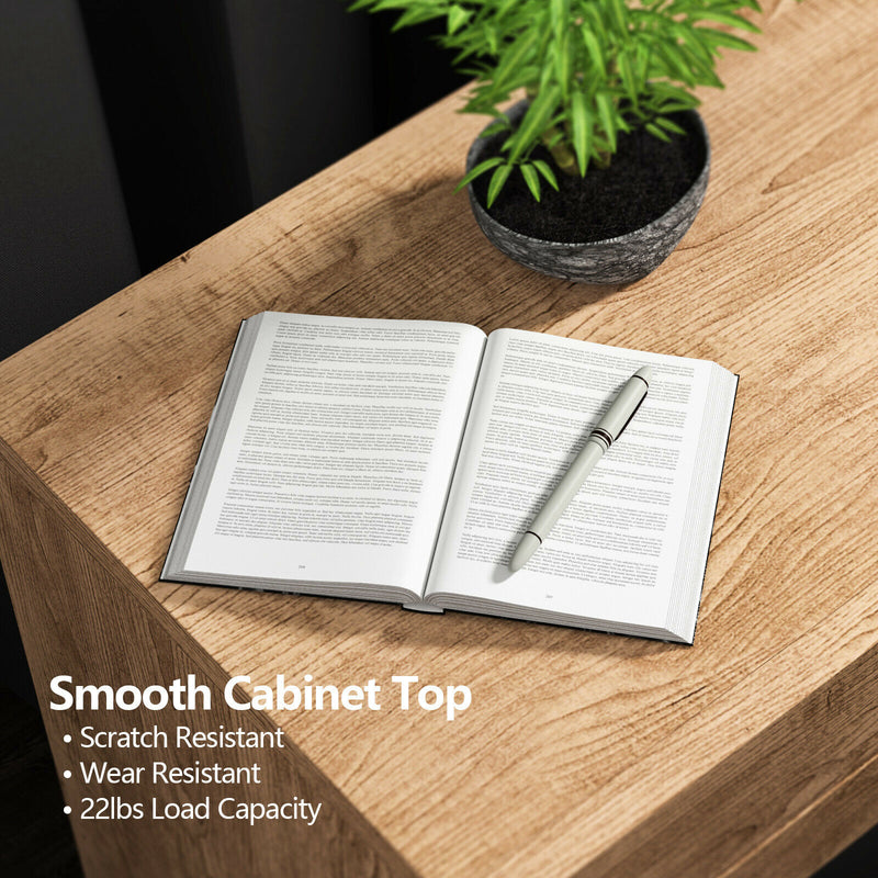 Free Standing Storage Cabinet Floor Cabinet w/ 2 Drawers Doors & Shelves HW67597+