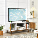 TV Stand Entertainment Media Console w/2 Storage Cabinets & Open Shelves
