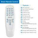 Queen Size Adjustable Bed Base Electric Bed Frame w/ Massage Modes HW67766