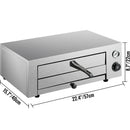 Electric Pizza Oven Countertop Stainless Steel Up to 12/16 Inch Baker Kitchen