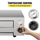 Electric Pizza Oven Countertop Stainless Steel Up to 12/16 Inch Baker Kitchen