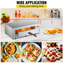 Electric Pizza Oven Countertop Stainless Steel Up to 12/16 Inch Baker Kitchen
