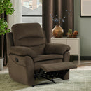 Recliner Chair Single Sofa Armchair Sleeper Lounger w/ Footrest Grey/Brown HV10010