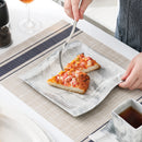 56-Piece Marble Grey Porcelain Dinner Set