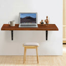 40"x14" Wall-Mounted Desk Rubber Wood Dining Table Space Saving HW67695
