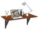 40"x14" Wall-Mounted Desk Rubber Wood Dining Table Space Saving HW67695