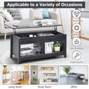 Lift Top Coffee Table w/ Hidden Storage Compartment & Lower Shelf HW67317