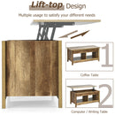 Lift Top Coffee Table w/ Hidden Storage Compartment & Lower Shelf HW67317