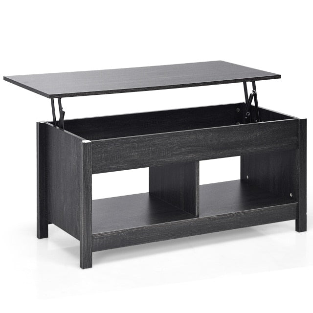 Lift Top Coffee Table w/ Hidden Storage Compartment & Lower Shelf HW67317