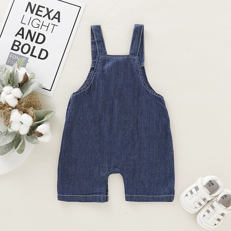 Summer Baby Clothing Boys Girls Jeans Overalls Shorts Toddler Infant Denim Rompers Bebe Pants Clothes