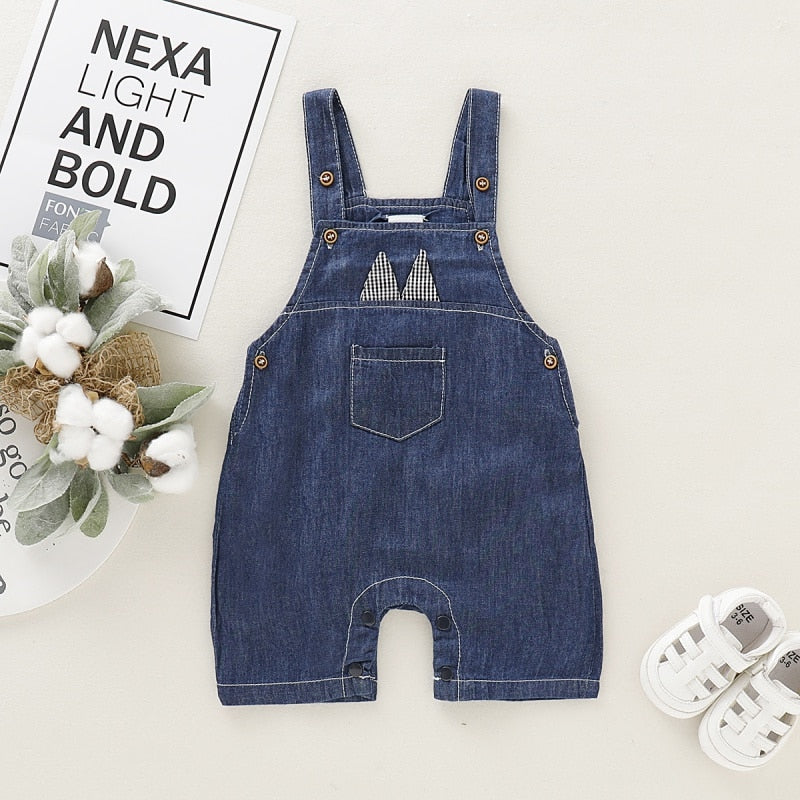 Summer Baby Clothing Boys Girls Jeans Overalls Shorts Toddler Infant Denim Rompers Bebe Pants Clothes