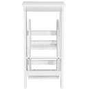 3 Tier Step Stool 3 in 1 Folding Ladder Bench Storage Shelf White