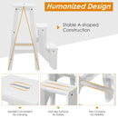 3 Tier Step Stool 3 in 1 Folding Ladder Bench Storage Shelf White