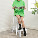 3 Tier Step Stool 3 in 1 Folding Ladder Bench Storage Shelf White