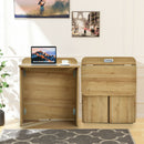 Folding Computer Desk Space Saving Laptop Table Workstation w/ Handle CB10119