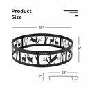 36" Metal Fire Pit Ring Deer w/Extra Poker Bonfire Liner for Campfire OP70842