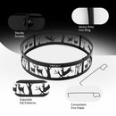 36" Metal Fire Pit Ring Deer w/Extra Poker Bonfire Liner for Campfire OP70842