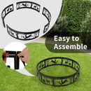 36" Metal Fire Pit Ring Deer w/Extra Poker Bonfire Liner for Campfire OP70842