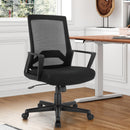Mesh Office Chair Mid Back Task Chair Height Adjustable w/Lumbar Support HW66725