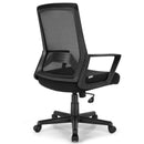 Mesh Office Chair Mid Back Task Chair Height Adjustable w/Lumbar Support HW66725