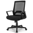 Mesh Office Chair Mid Back Task Chair Height Adjustable w/Lumbar Support HW66725