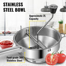 Manual Food Mill with 3 Grinding Disks Rotary Blender Vegetable Cutter Kitchen Chopper Stainless