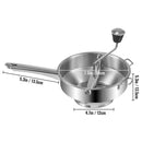 Manual Food Mill with 3 Grinding Disks Rotary Blender Vegetable Cutter Kitchen Chopper Stainless