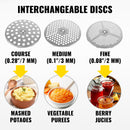 Manual Food Mill with 3 Grinding Disks Rotary Blender Vegetable Cutter Kitchen Chopper Stainless