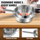 Manual Food Mill with 3 Grinding Disks Rotary Blender Vegetable Cutter Kitchen Chopper Stainless