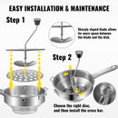 Manual Food Mill with 3 Grinding Disks Rotary Blender Vegetable Cutter Kitchen Chopper Stainless