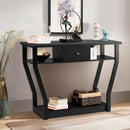 Accent Console Table Modern Sofa Entryway Hallway Wood Display Desk with Drawer