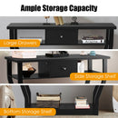 Accent Console Table Modern Sofa Entryway Hallway Wood Display Desk with Drawer