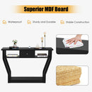 Accent Console Table Modern Sofa Entryway Hallway Wood Display Desk with Drawer