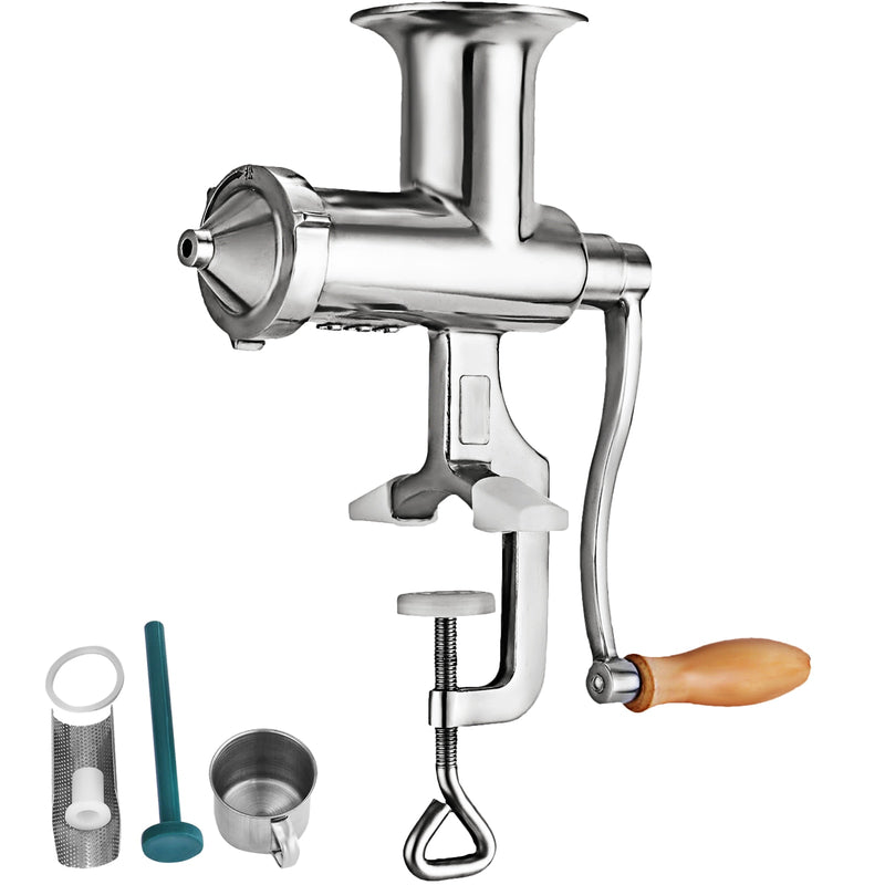Manual Wheatgrass Juicer With Multiple Accessories 304 Stainless Food Grade Juice Extractor