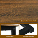3pcs Dining Table Set Modern Studio Collection Table and 2 Bench Nature