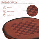 3pcs Pub Table Set 30" Round Bar Height Table & 2pcs Swivel Bar Stools HW58966+KC52729+