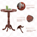 3pcs Pub Table Set 30" Round Bar Height Table & 2pcs Swivel Bar Stools HW58966+KC52729+