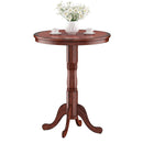3pcs Pub Table Set 30" Round Bar Height Table & 2pcs Swivel Bar Stools HW58966+KC52729+