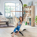 C Hammock Frame Stand Solid Steel Construction OP70786