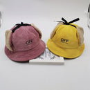 Winter Toddler Baby Infant Boy Girl Earmuffs Cap Warm Plush Soft Embroidery Pattern Hat