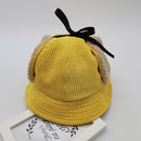 Winter Toddler Baby Infant Boy Girl Earmuffs Cap Warm Plush Soft Embroidery Pattern Hat