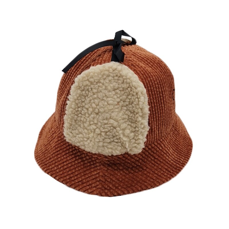 Winter Toddler Baby Infant Boy Girl Earmuffs Cap Warm Plush Soft Embroidery Pattern Hat