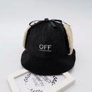 Winter Toddler Baby Infant Boy Girl Earmuffs Cap Warm Plush Soft Embroidery Pattern Hat