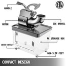 Electric Snow Cone Machine Ice Shaver Crusher Granizing Glass Blender Mixer Chopper Stainless