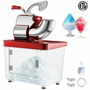 Electric Snow Cone Machine Ice Shaver Crusher Granizing Glass Blender Mixer Chopper Stainless